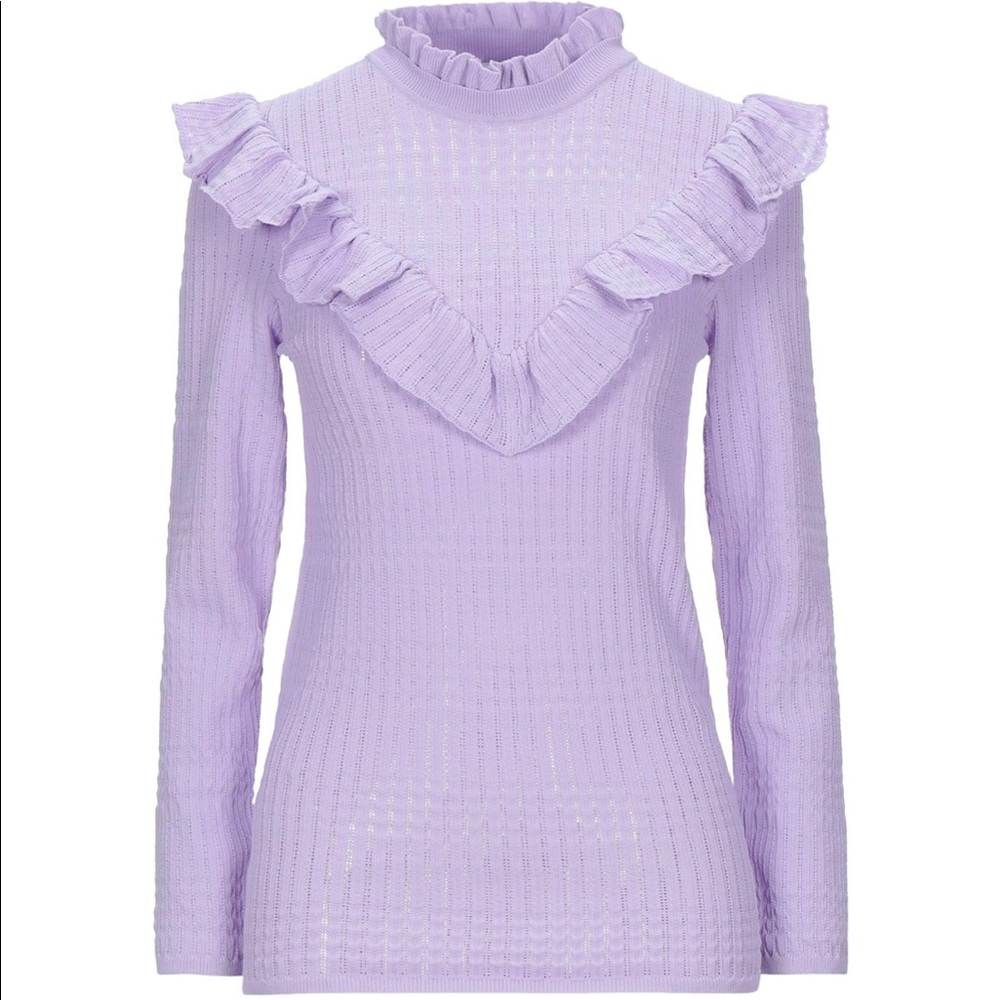 Sandro lavender knit sweater